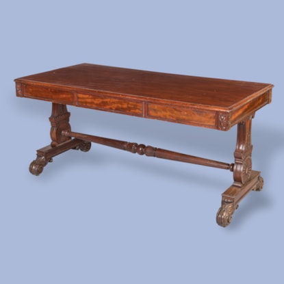 A Regency Mahogany Library Table